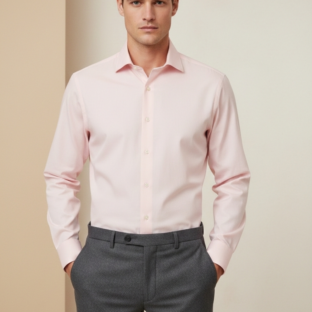Chaps Men's Soft Pink Dress Shirt